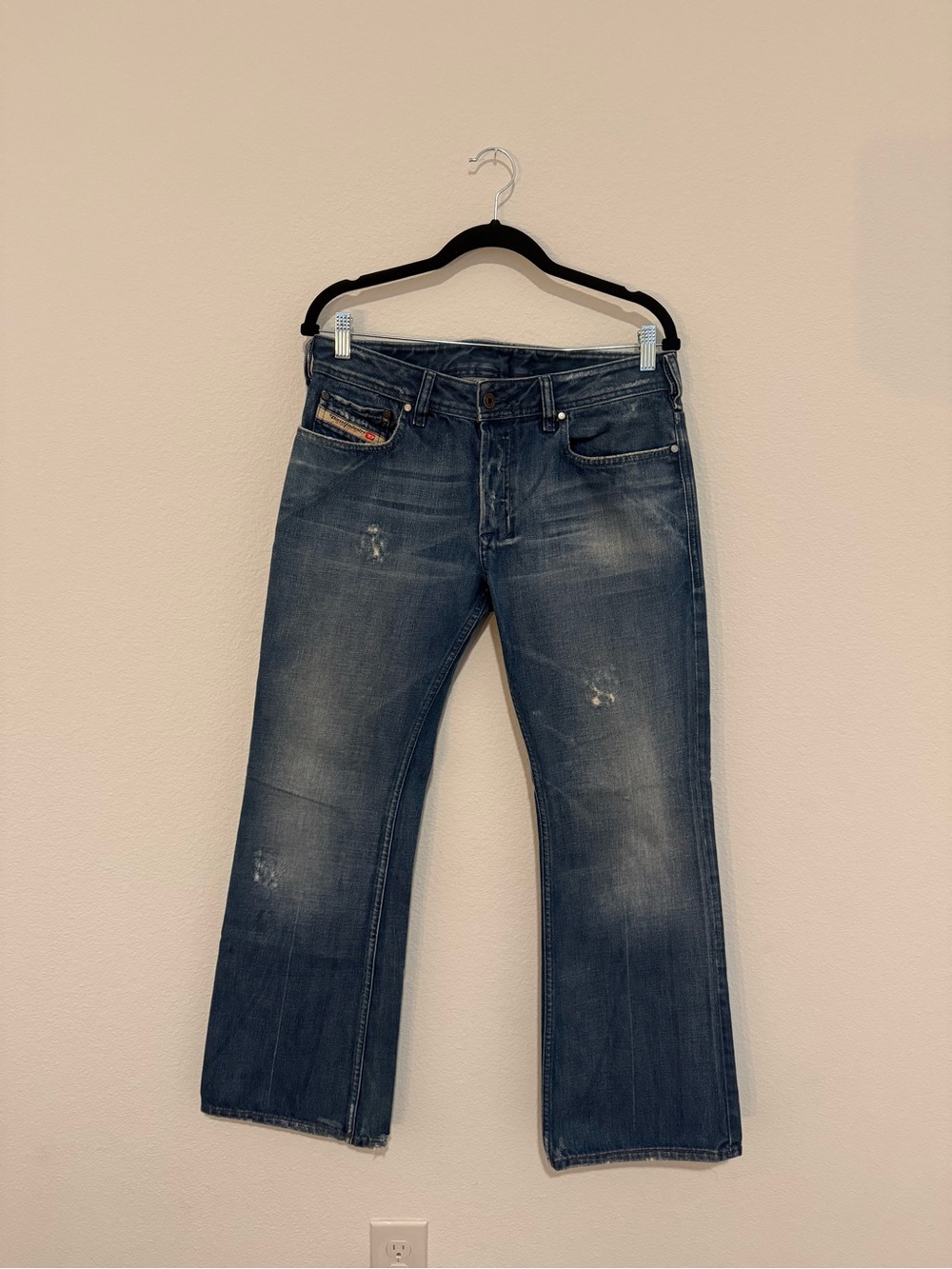 Vintage 2005 Made In Italy Unisex Diesel Flare Jeans 31x30